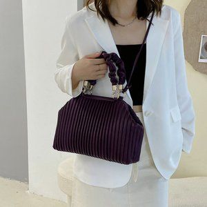 women shoulder bag,purple